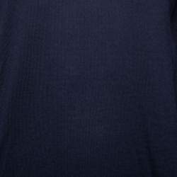 Pre Owned سويتر برادا تريكو صوف أزرق كحلي برقبة مرتفعة بأكمام طويلة مقاس وسط ( ميديوم )