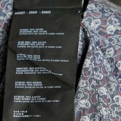 Prada Navy Blue Lion Print Cotton Button Front Shirt M