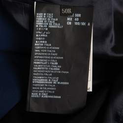 Prada Navy Blue Wool Button Front Blazer L