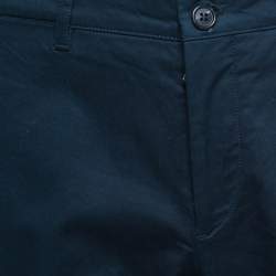 Prada Navy Blue Cotton Trousers L