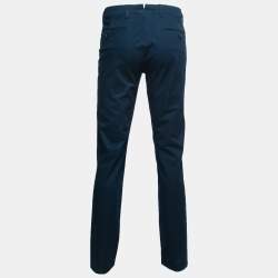 Prada Navy Blue Cotton Trousers L