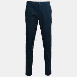 Prada Navy Blue Cotton Trousers L