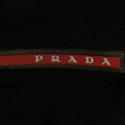 Prada Black Synthetic Reversible Hooded Jacket S