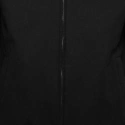 Prada Black Synthetic Reversible Hooded Jacket S