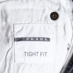 Prada Navy Blue Denim Straight Leg Jeans XL