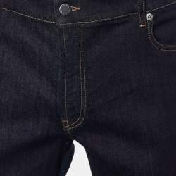 Prada Navy Blue Denim Straight Leg Jeans XL