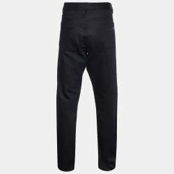 Pre Owned Prada Black Denim Straight Leg Jeans 4XL