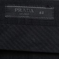 Prada Charcoal Grey Wool Trousers M