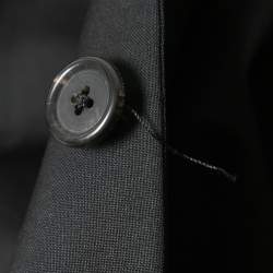 Prada Black Wool Single-Breasted Blazer L