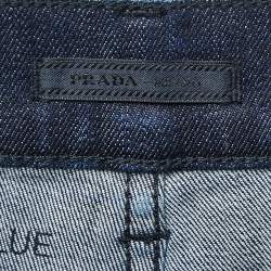 Prada Dark Blue Denim Tapered Jeans L Waist 34"