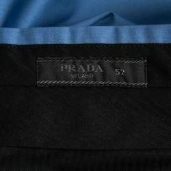 Prada Light Blue Stretch Cotton Trousers XL 