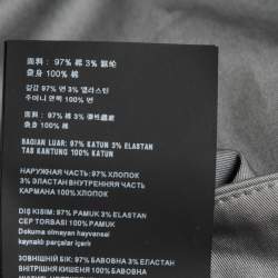 Prada Grey Stretch Cotton Trousers L