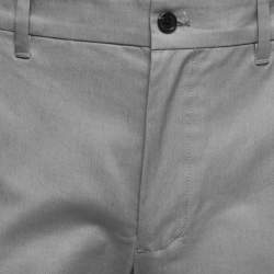 Prada Grey Stretch Cotton Trousers L