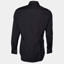 Prada Black Cotton Button Front Shirt L