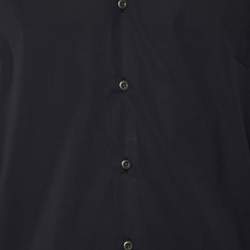 Prada Black Cotton Button Front Shirt L