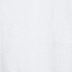 Prada White Cotton Terry Button Front Bowling Shirt M