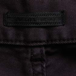 Prada Burgundy Denim Regular Fit Jeans S Waist 32"