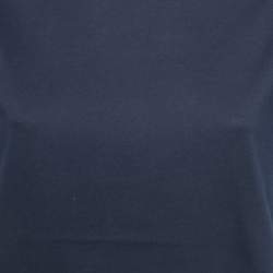 Pre Owned Prada Navy Blue Cotton Crewneck T-Shirt S