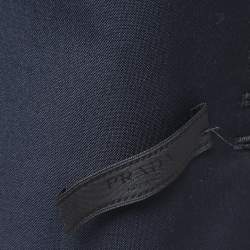 Prada Navy Blue Wool Single Breasted Blazer M