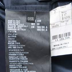 Prada Navy Blue Wool Single Breasted Blazer M