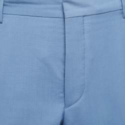 Prada Blue Wool Tailored Trousers XL
