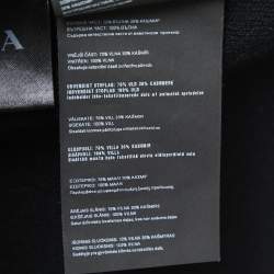 Prada Grey Wool Knit Single Breasted Jacket M