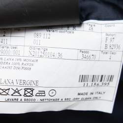Prada Navy Blue Wool Single Breasted Blazer M
