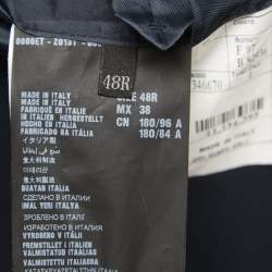 Prada Navy Blue Wool Single Breasted Blazer M