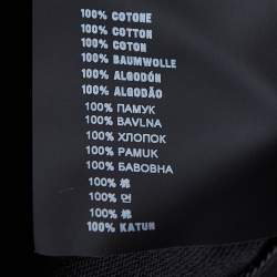 مملوكة مسبقًا Prada Black Cotton Knit Velour Pattern T-Shirt XL