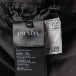Prada Grey Wool Single Breasted Blazer L