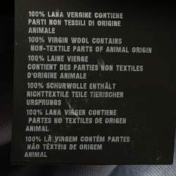 مملوكة مسبقًا Prada Blue Wool Knit Logo Embroidered Polo T-Shirt XXL