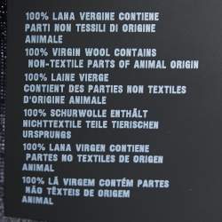 Pre Owned Prada Navy Blue Superfine Wool Knit Logo Embroidered Polo T-Shirt XXL