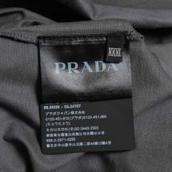 Pre Owned Prada Grey Cotton Crew Neck T-Shirt 3XL