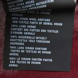 Pre Owned Prada Burgundy Wool Polo T-Shirt XXL