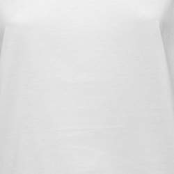 Pre Owned Prada White Cotton Crew Neck T-Shirt L