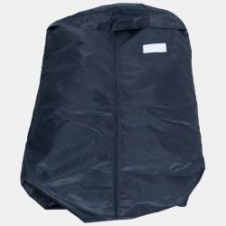 Pre Owned Prada Navy Blue Nylon Zip Front Jacket L