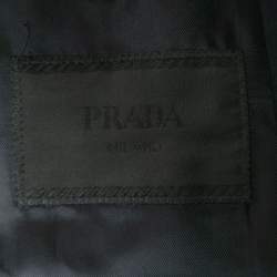 Prada Navy Blue Wool Suit L