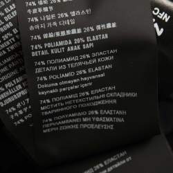 Pre Owned Prada Black Stretch Knit Turtle Neck Skinny Fit T-Shirt L