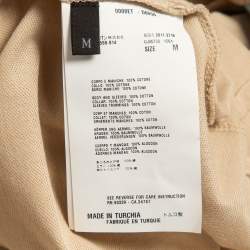 Prada Beige/Blue Cotton Pique Polo T-Shirt M