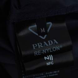 Prada Navy Blue Re-Nylon Short Sleeve Shirt M