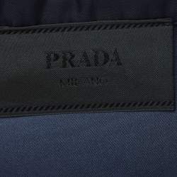 Prada Navy Blue Re-Nylon Short Sleeve Shirt M