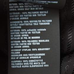 Pre Owned Prada Black Re-Nylon Logo Plaque Bowling Shirt M