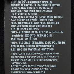 Prada Black Terry Cotton Logo Plaque Hooded Jacket L