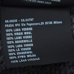 Prada Charcoal Grey Wool Turtleneck Sweater M