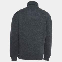 Prada Charcoal Grey Wool Turtleneck Sweater M
