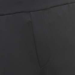 Prada Sport Black Logo Print Double Technical Jersey Joggers M