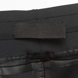 Prada Sport Black Logo Print Double Technical Jersey Joggers M
