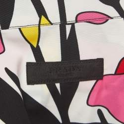 Pre Owned Prada Multicolor Floral Print Cotton Bowling Shirt L