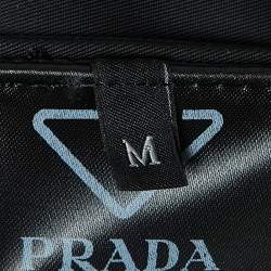 Prada Black Triangle Plaque Logo Re-Nylon Cargo Shirt M