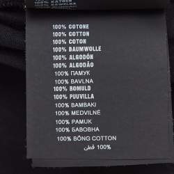 Prada Black Cotton Crew Neck T-Shirt L